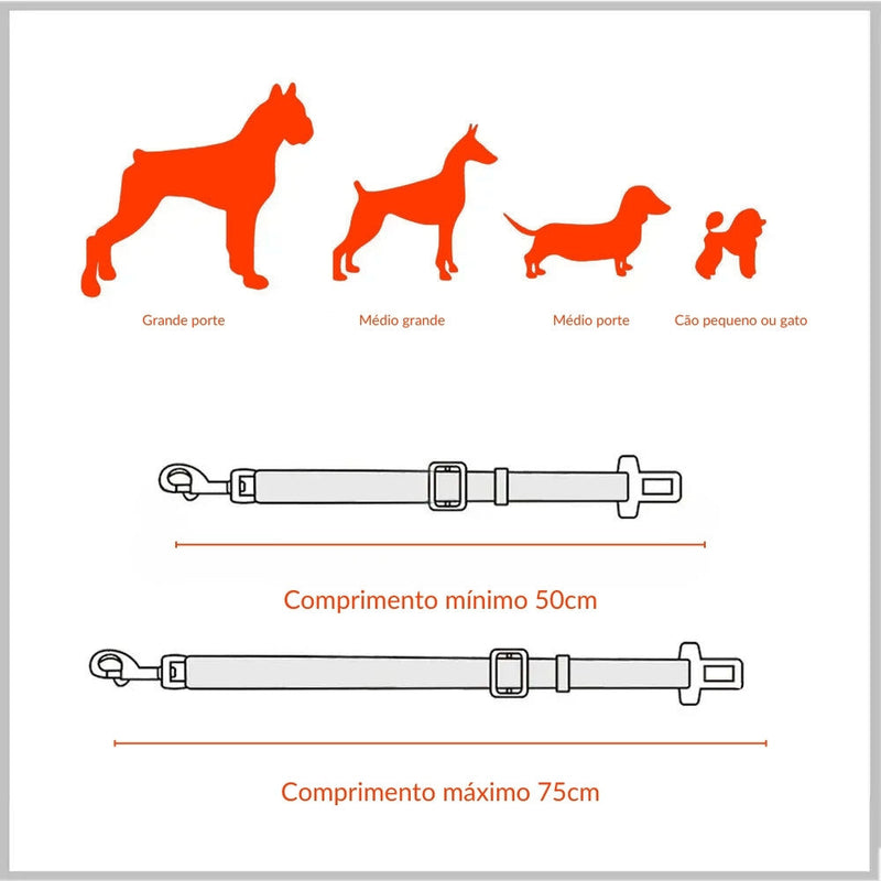Cinto De Segurança Pet Fofin PetSeguro