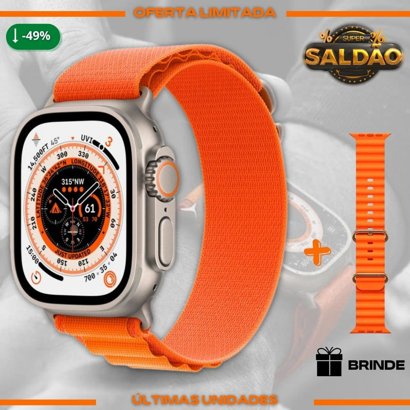 Smartwatch - Serie 8 Ultra + (2ª Pulseira de Brinde)