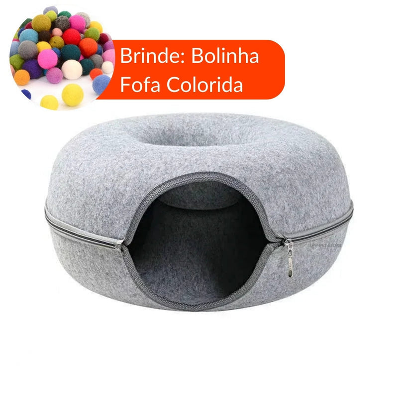 Cama para Gatos Fofin Túnel Bolinha