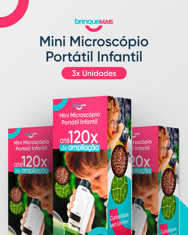 Kidscopie - Microscópio infantil com aumento de 120x