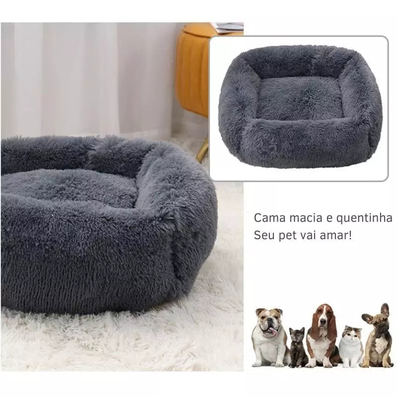 Cama para Cachorros e Gatos Fofin Plush Bed