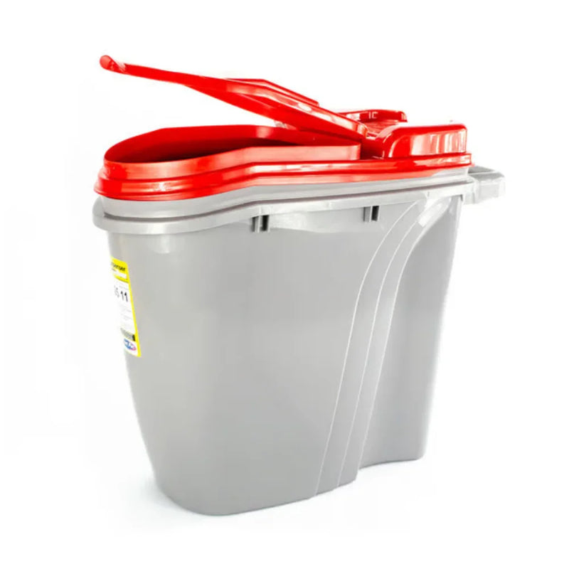 Porta Ração Dispenser Prático 25L 11kg + Caneca De Brinde