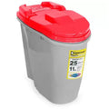 Porta Ração Dispenser Prático 25L 11kg + Caneca De Brinde