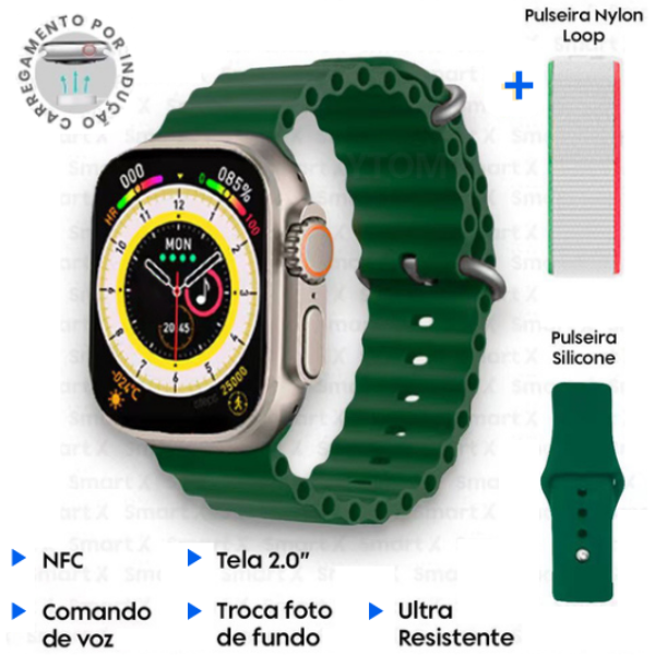 SmartWatch Series 8 Ultra® + Pulseiras de Brinde [LANÇAMENTO 2023]