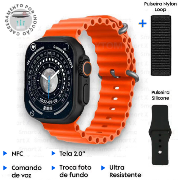 SmartWatch Series 8 Ultra® + Pulseiras de Brinde [LANÇAMENTO 2023]