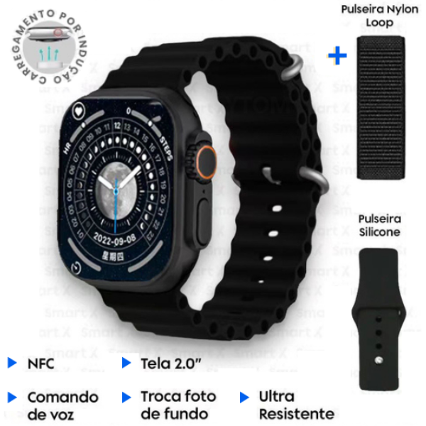 SmartWatch Series 8 Ultra® + Pulseiras de Brinde [LANÇAMENTO 2023]