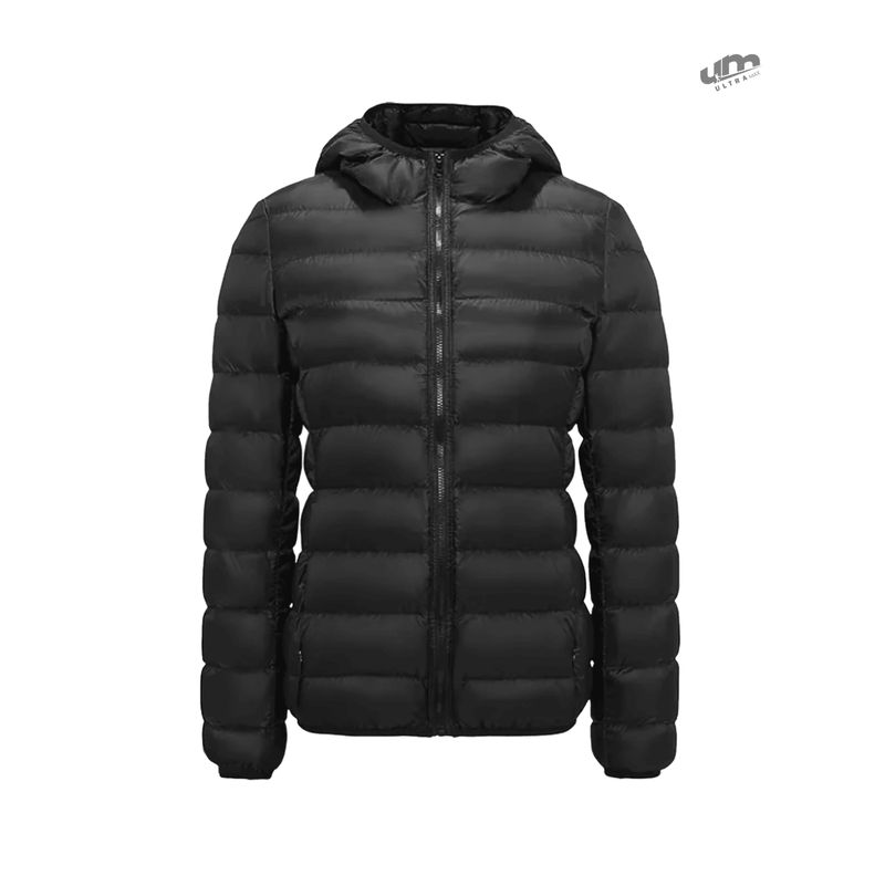 Jaqueta ultramax Essentials feminina puffer dobrável com capuz